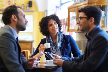 Friends Drinking Their Daily Cuppa